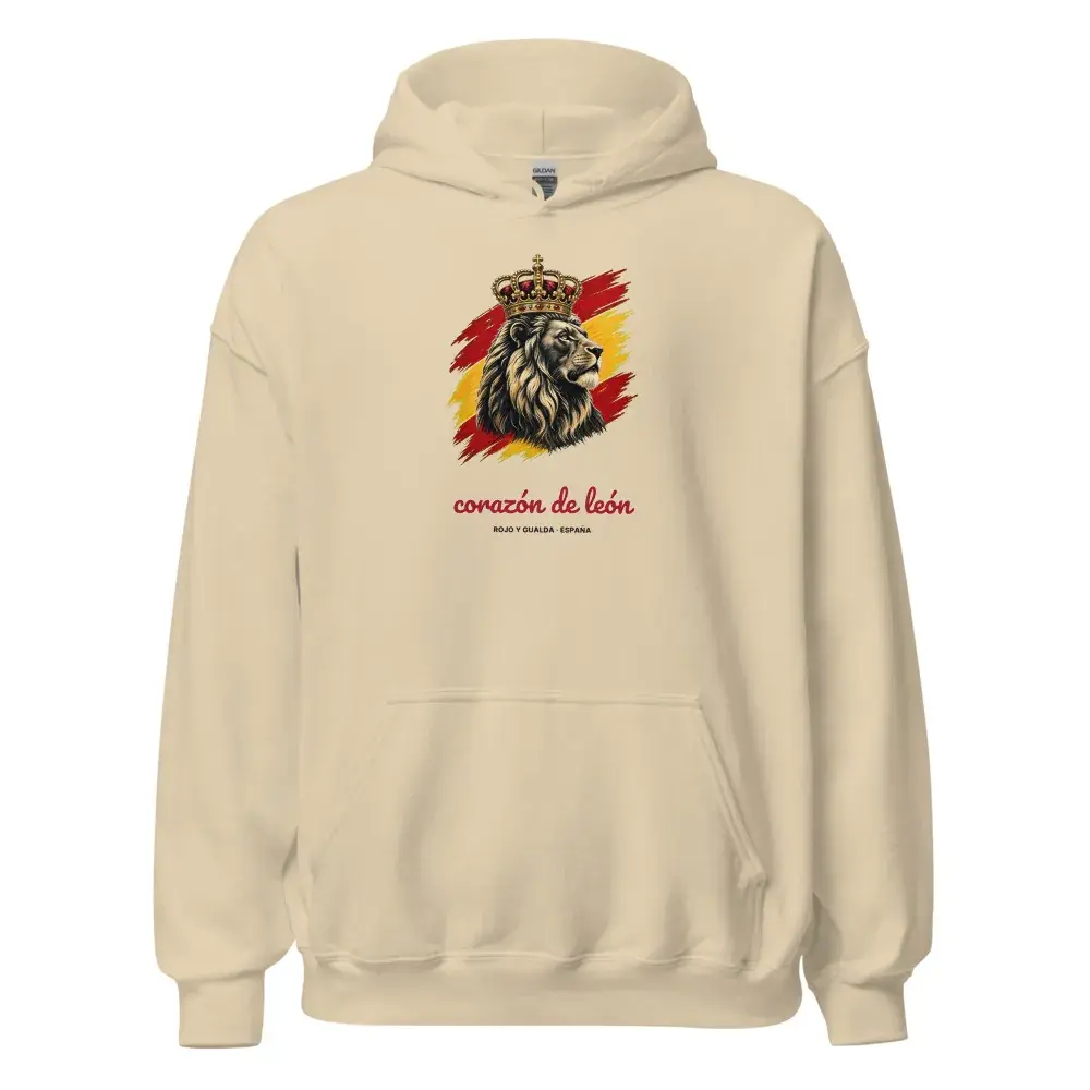Corazón de León · Claro — Sudadera con capucha
