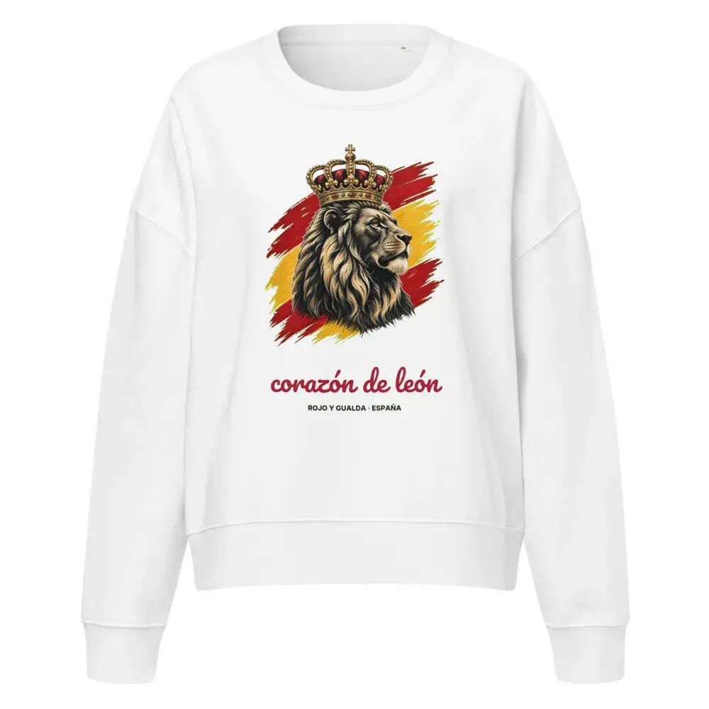 Corazón de León · Claro — Sudadera de mujer — White