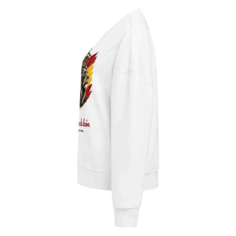 Corazón de León · Claro — Sudadera de mujer — White — Left