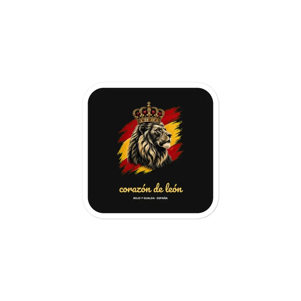 Corazón de León — Pegatina — White