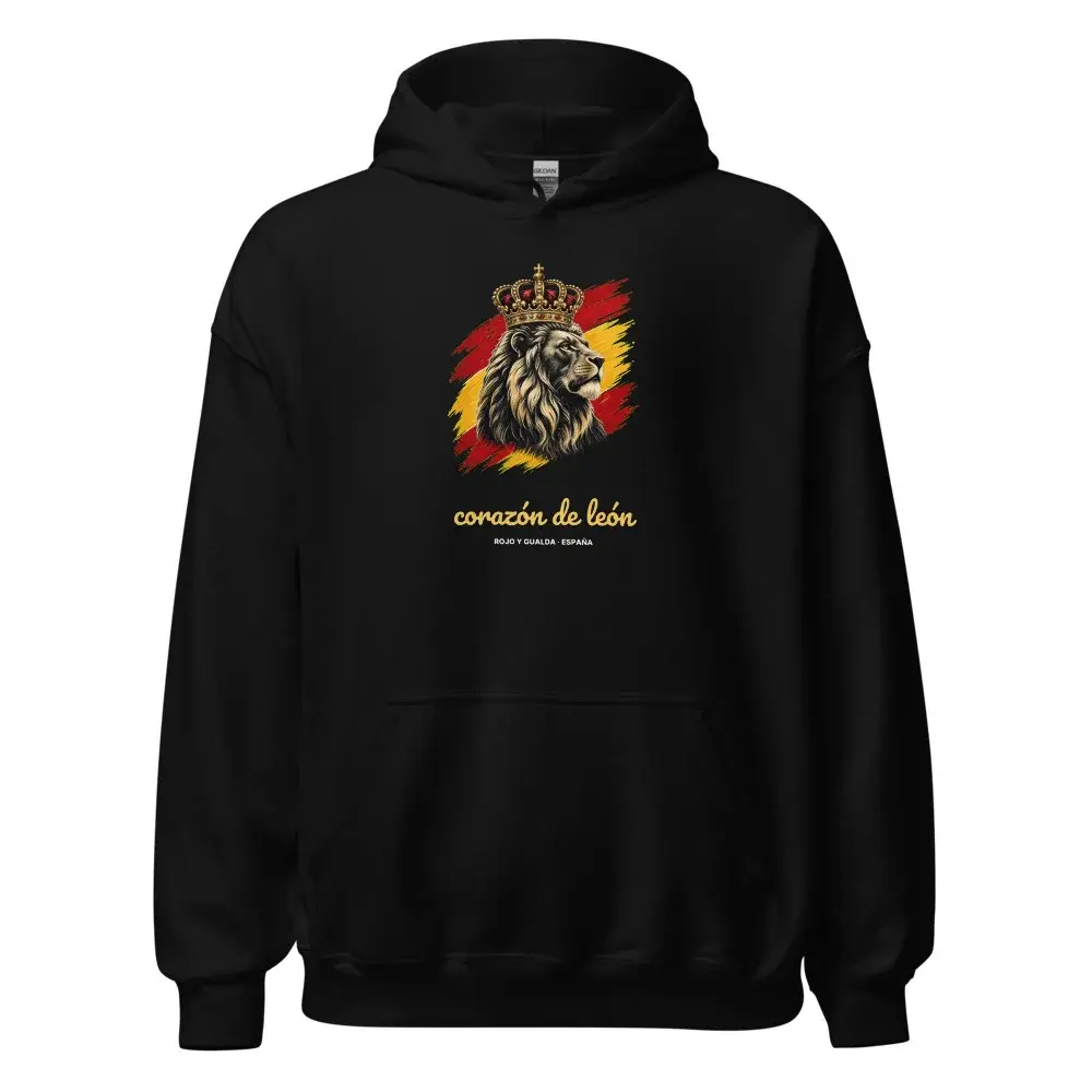 Corazón de León — Sudadera con capucha