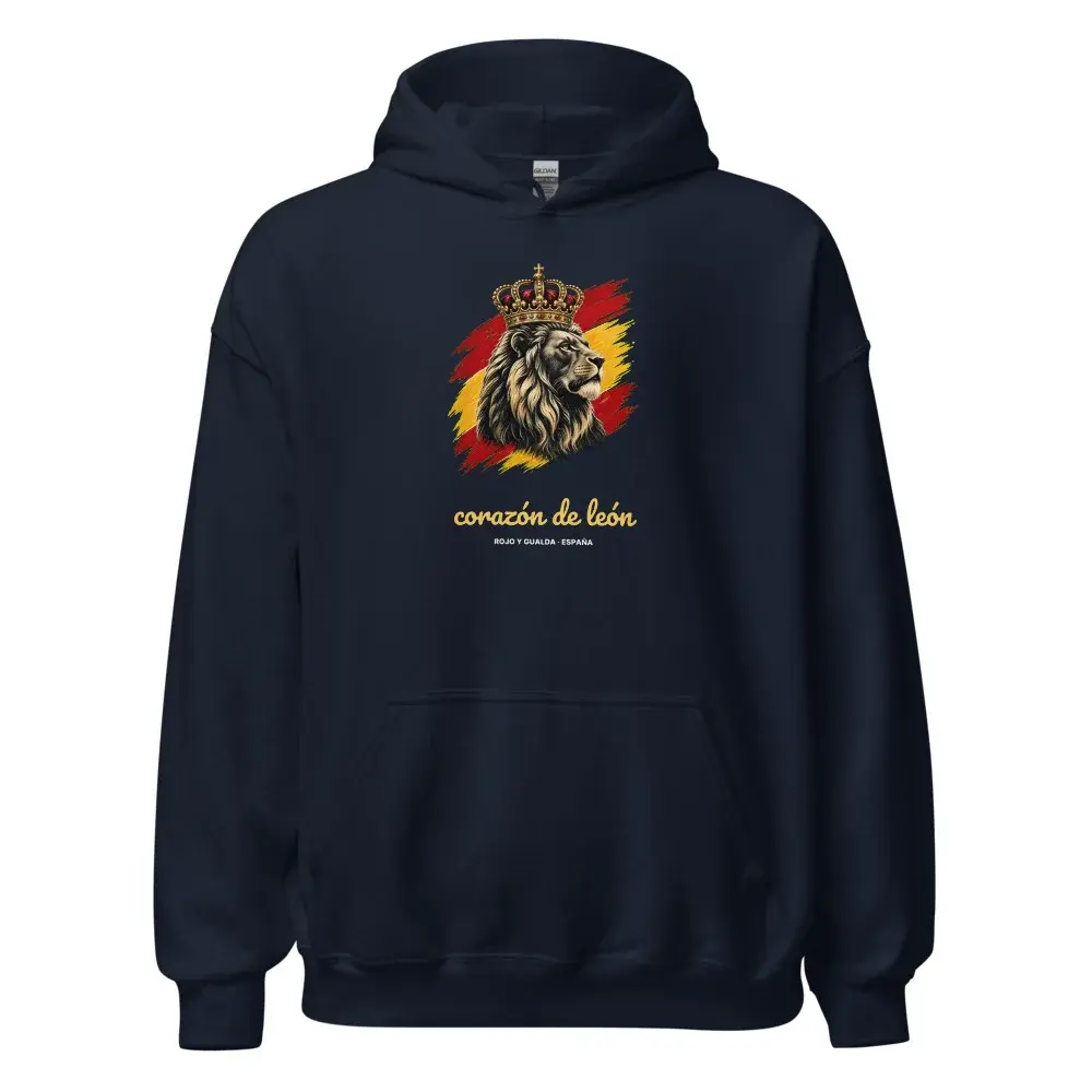 Corazón de León — Sudadera con capucha