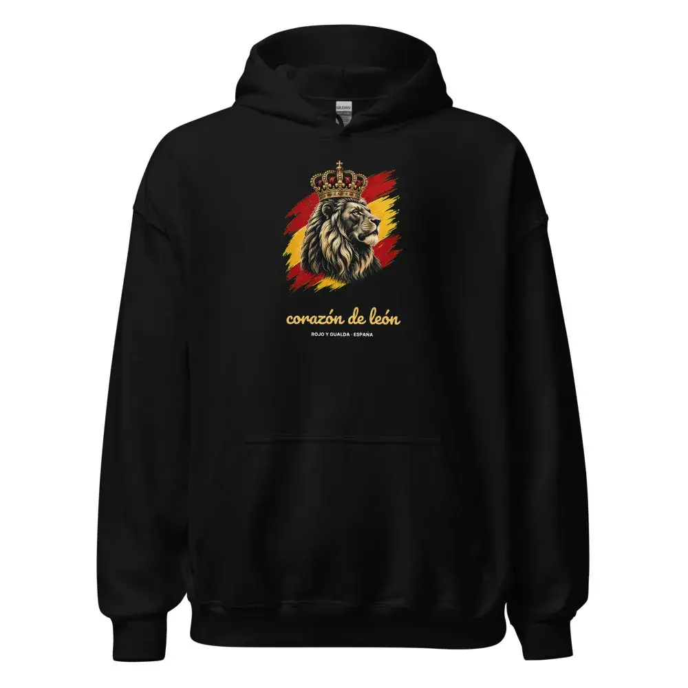 Corazón de León — Sudadera con capucha