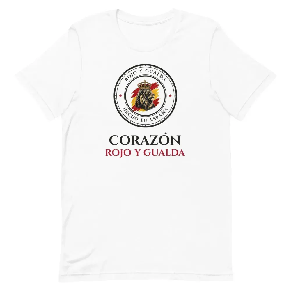 «Corazón rojo y gualda» — Camiseta — White — Front