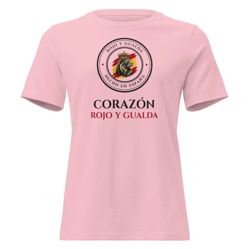 «Corazón rojo y gualda» — Camiseta de mujer