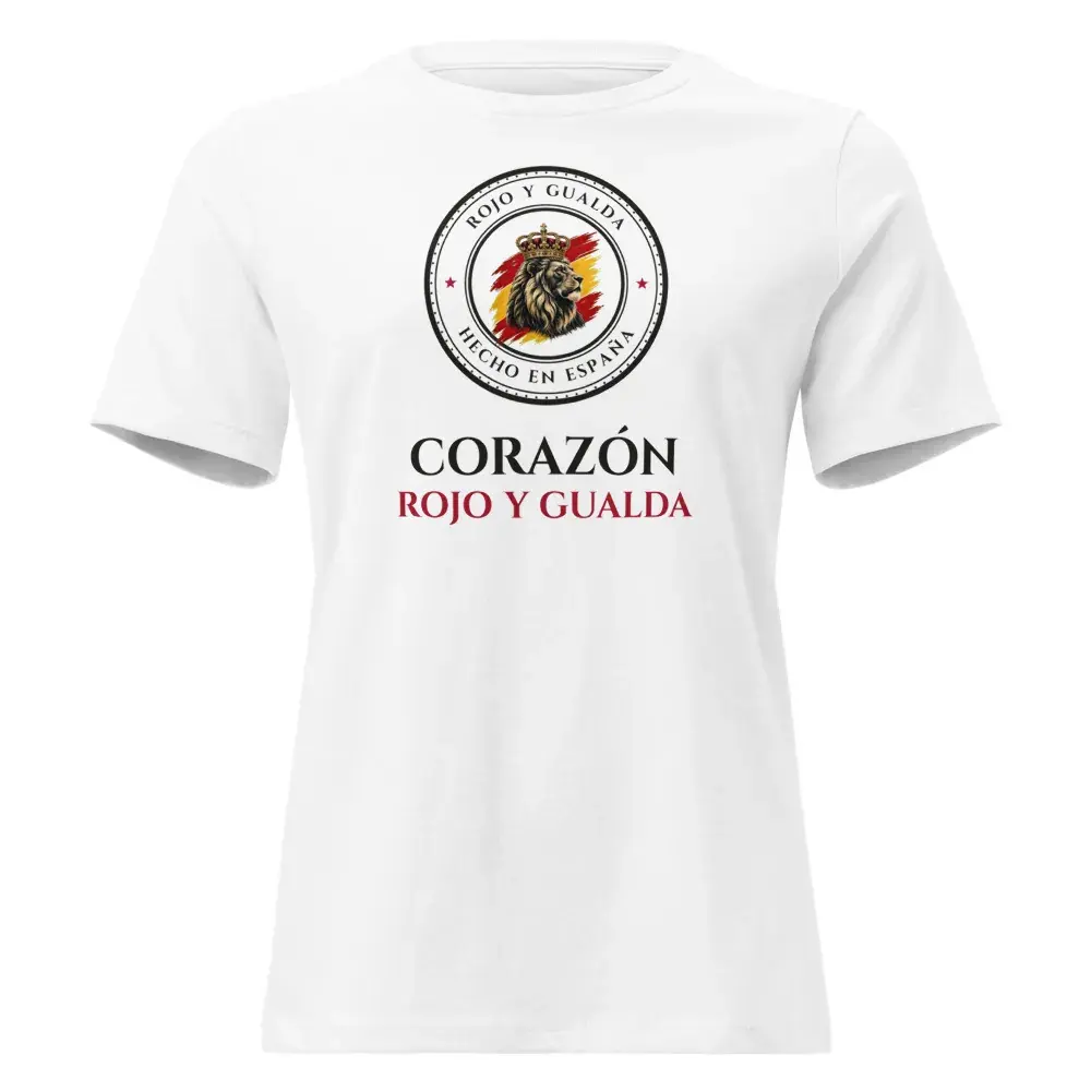 «Corazón rojo y gualda» — Camiseta de mujer — White