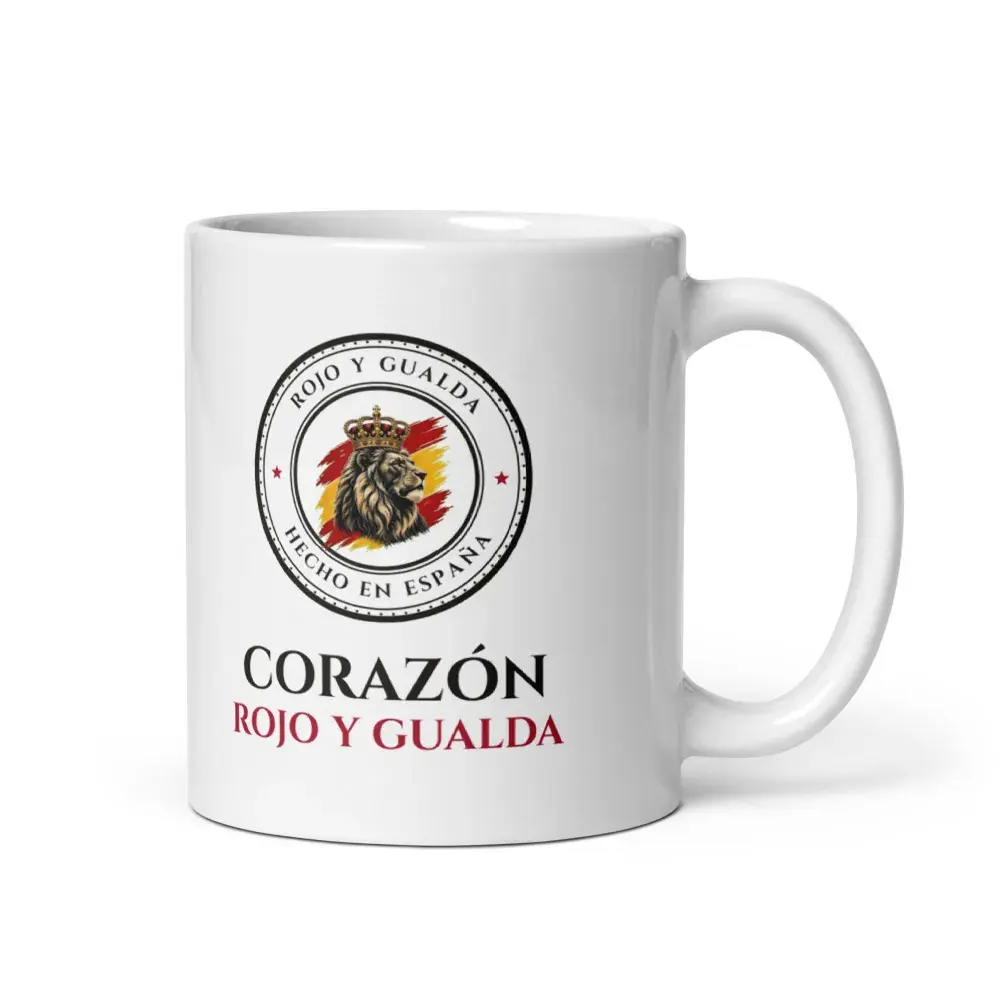 «Corazón rojo y gualda» — Taza