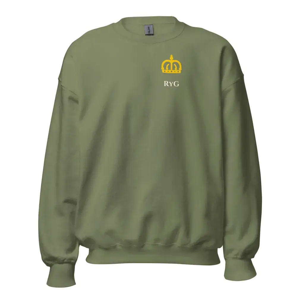 Corona a la Espalda — Sudadera — Military Green