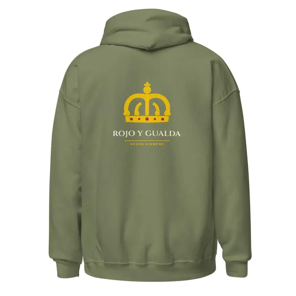 Corona a la Espalda — Sudadera con capucha — Military Green