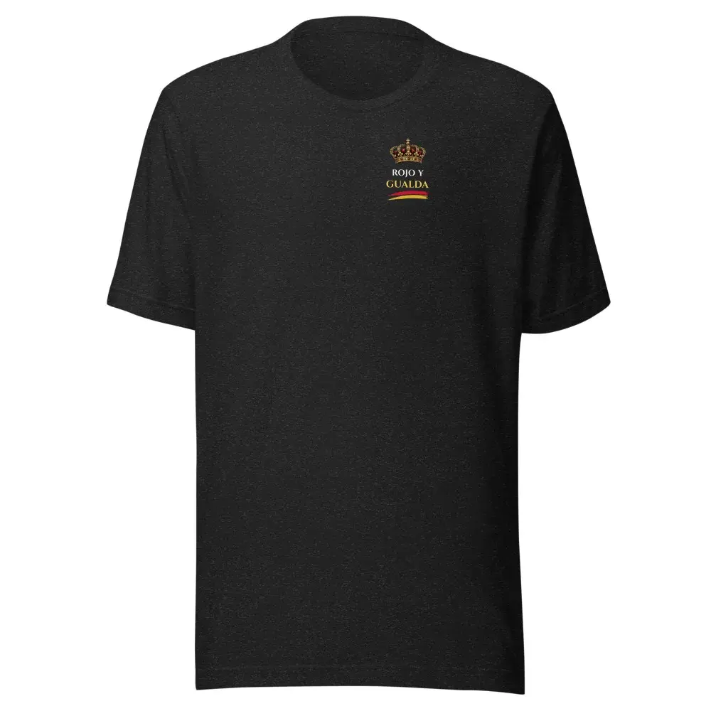 Corona Real · Pecho — Camiseta — Black Heather