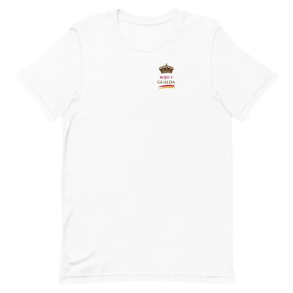 Corona Real · Pecho (claro) — Camiseta — White — Front