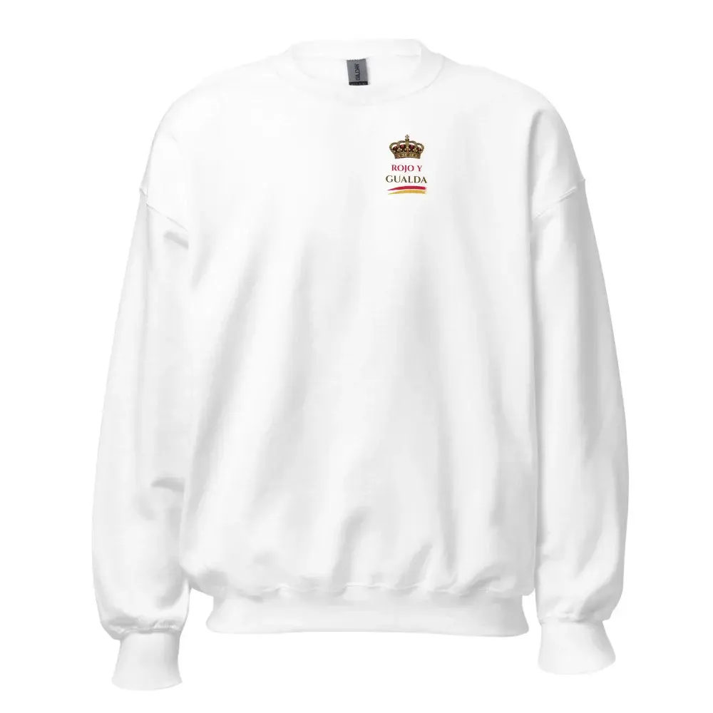 Corona Real · Pecho (claro) — Sudadera — White