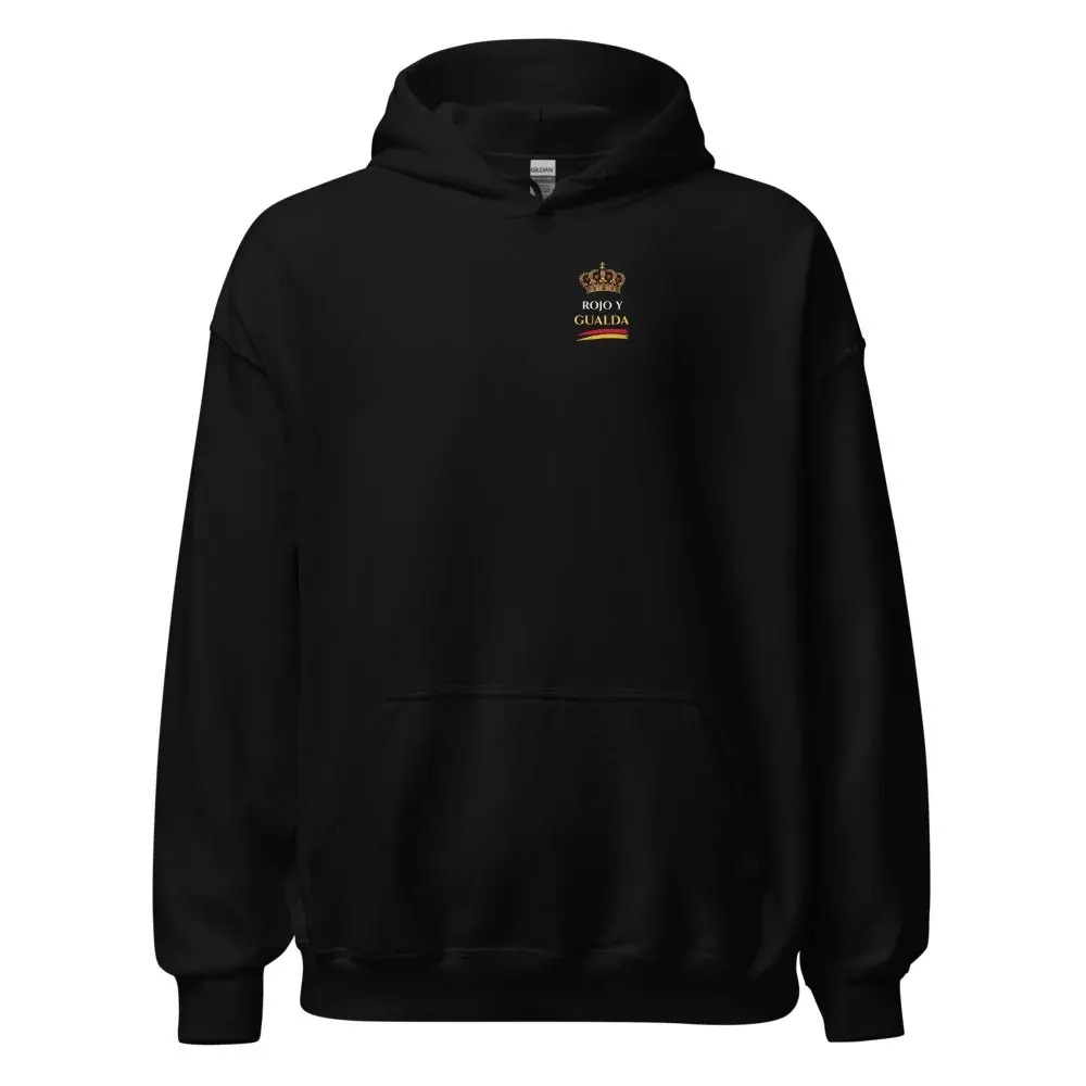 Corona Real · Pecho — Sudadera con capucha — Black
