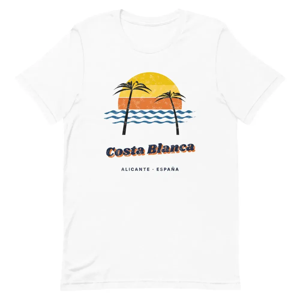 Costa Blanca · Postal — Camiseta — White — Front