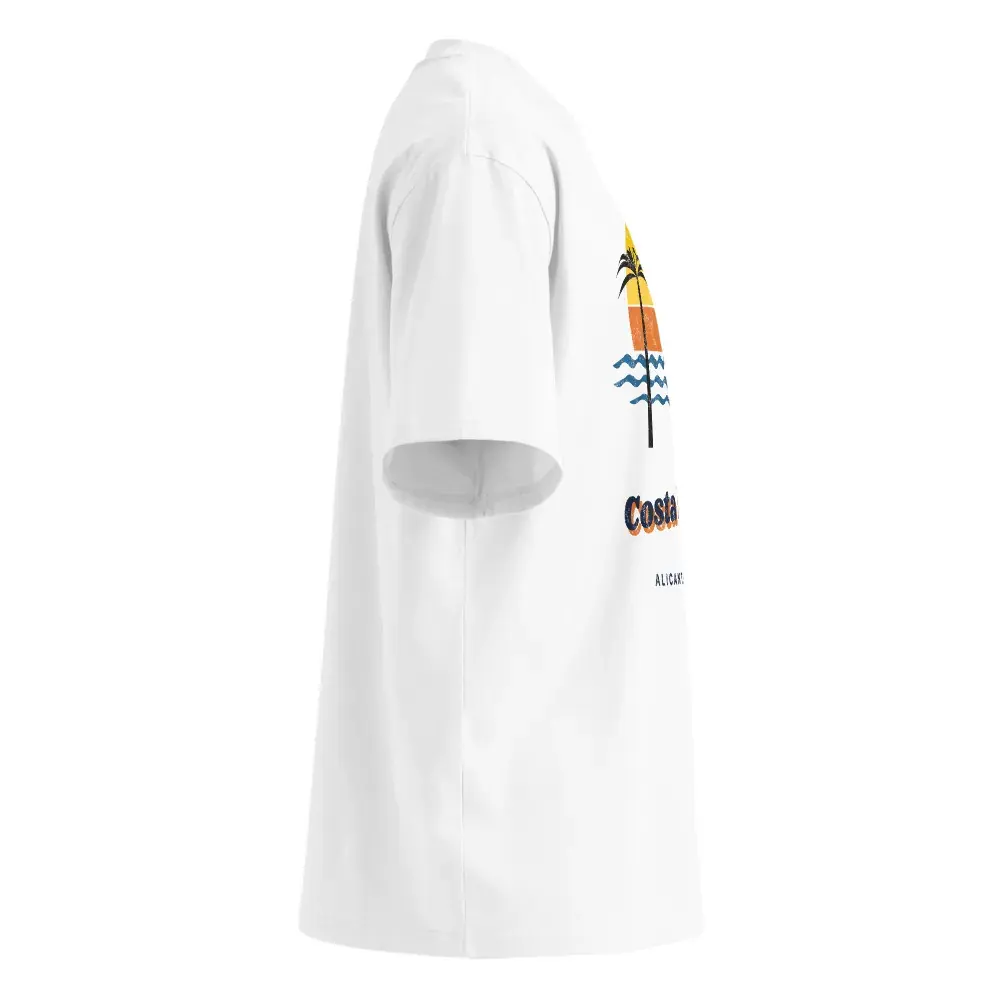 Costa Blanca · Postal — Camiseta oversize — White — Right
