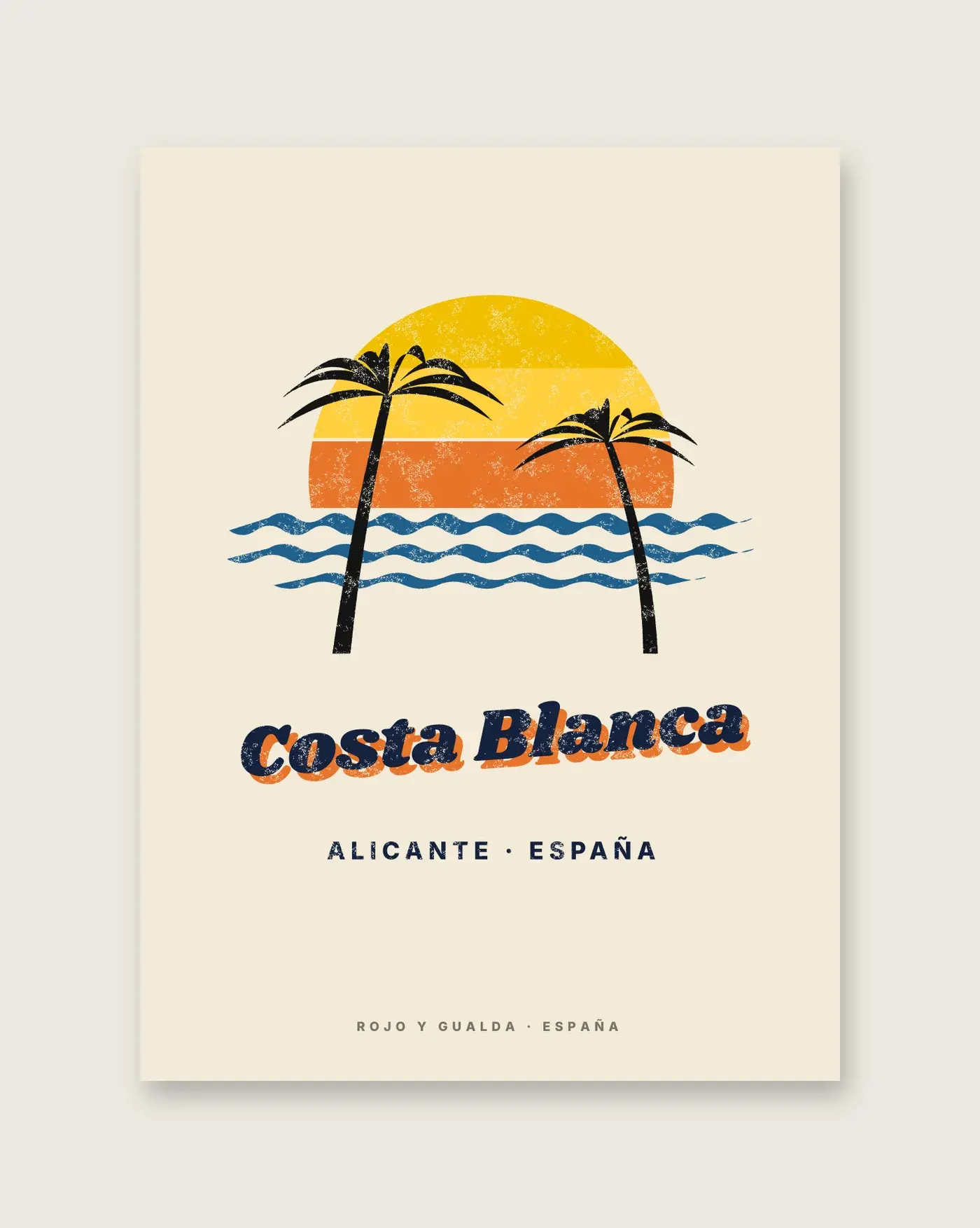 Costa Blanca · Postal — Póster — detalle