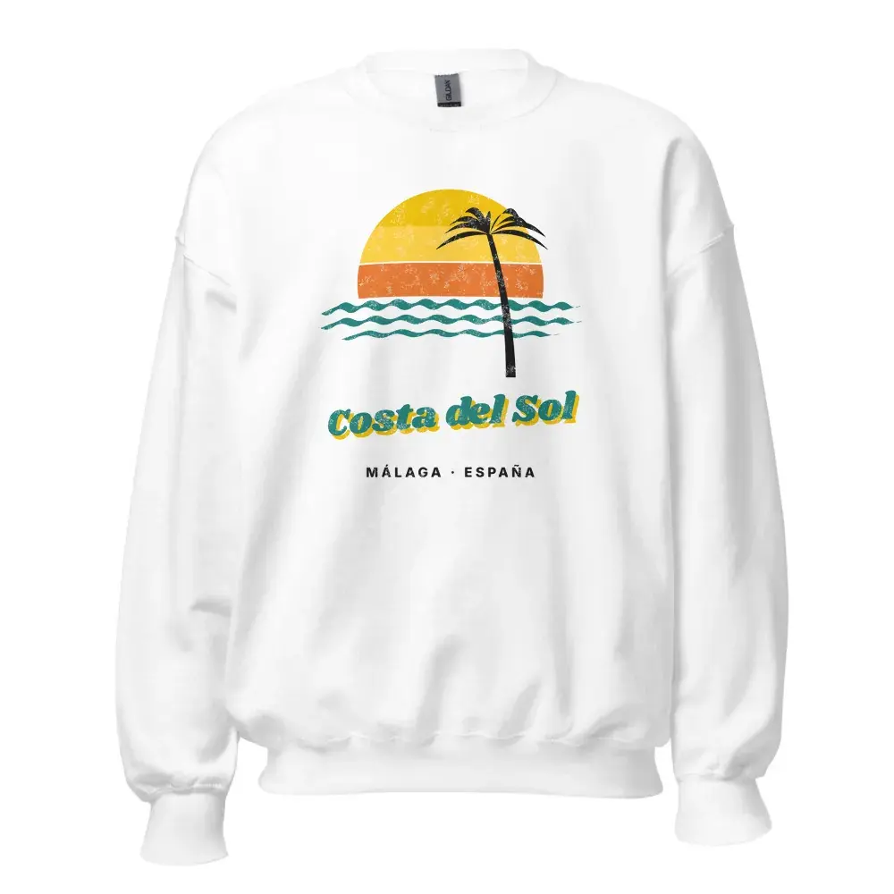 Costa del Sol · Postal — Sudadera — White