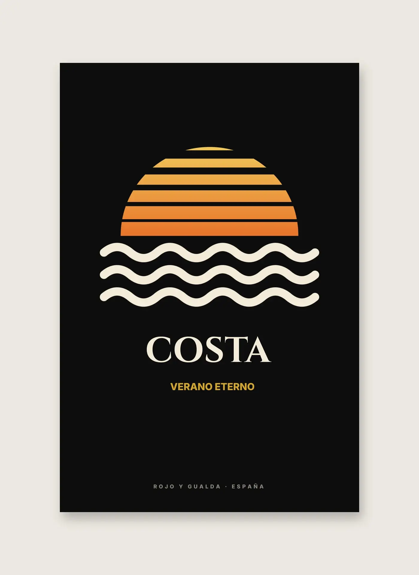 Costa — Lámina enmarcada — detalle