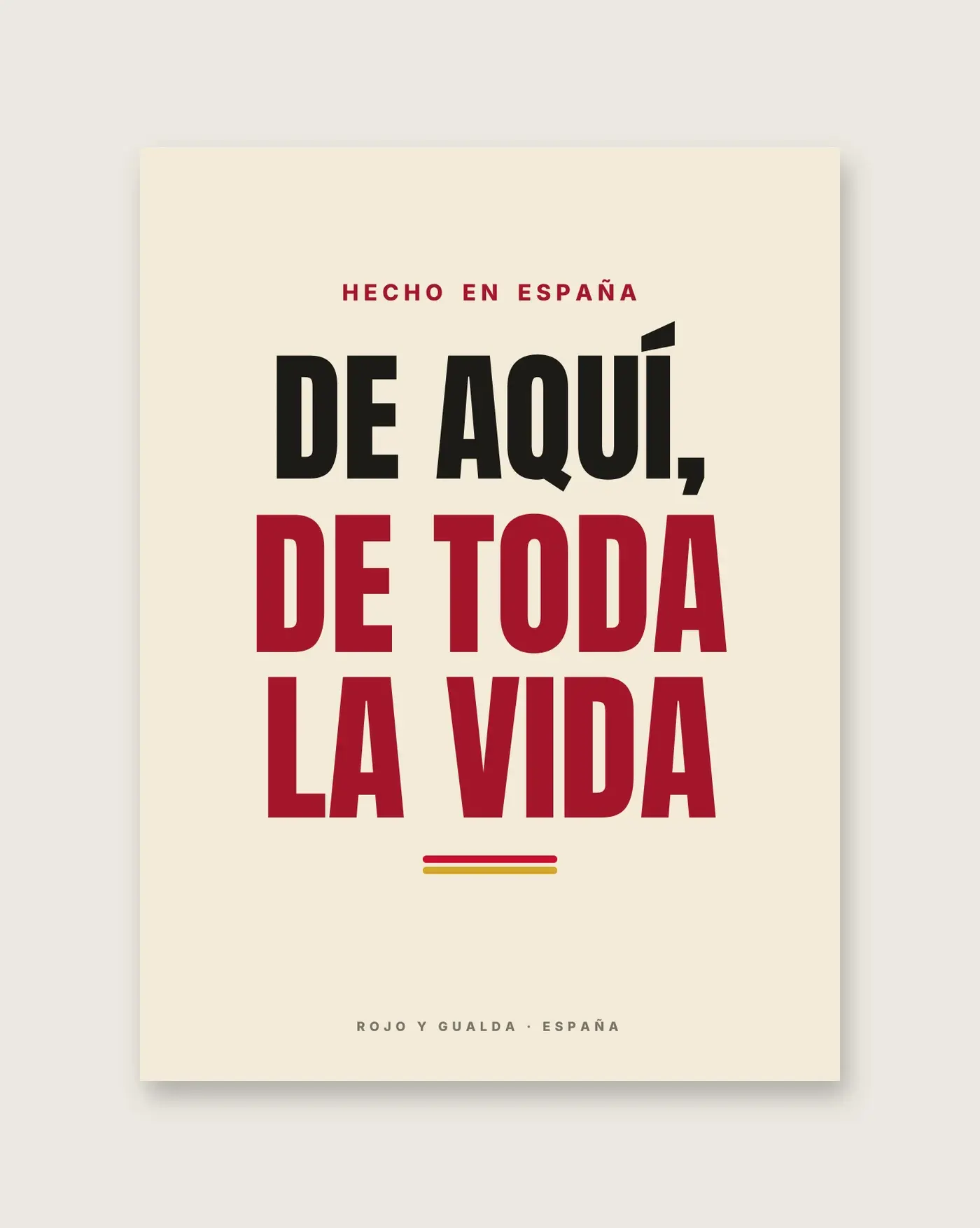 «De aquí, de toda la vida» — Póster — detalle