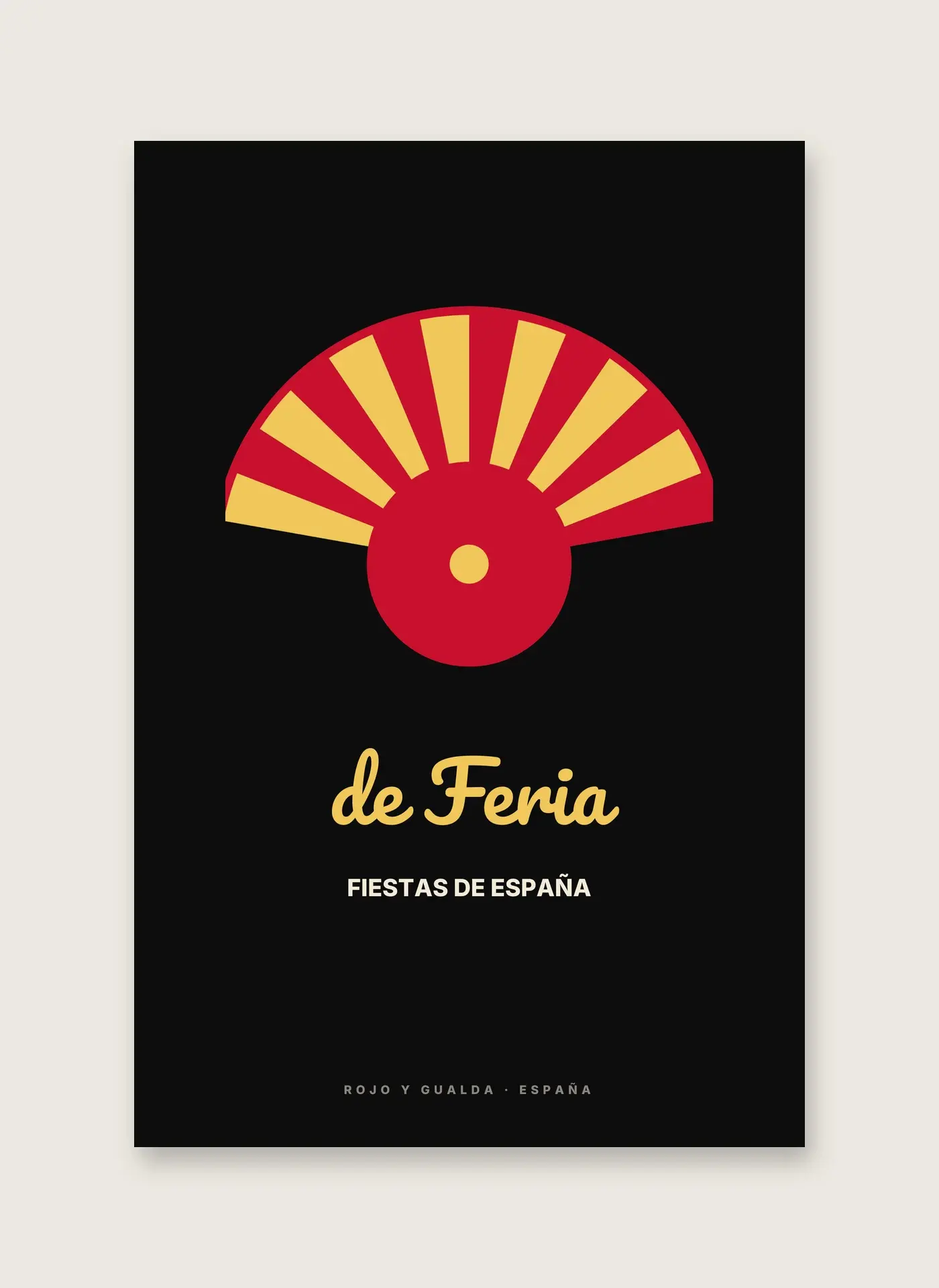 De Feria — Lámina enmarcada — detalle