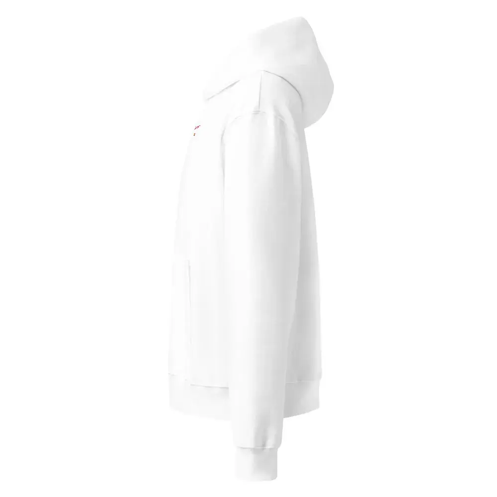 Desde Siempre — Sudadera oversize con capucha — White — Left