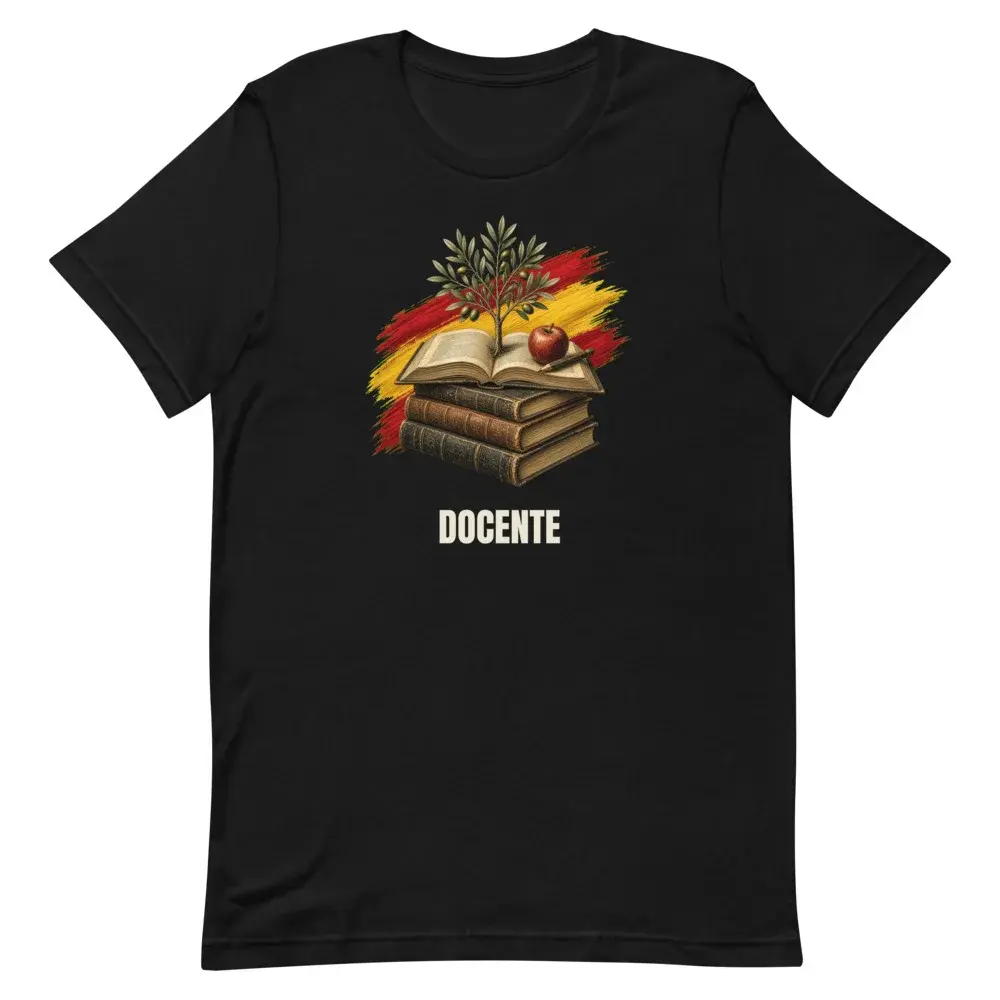 Docente · Arte — Camiseta — Black — Front