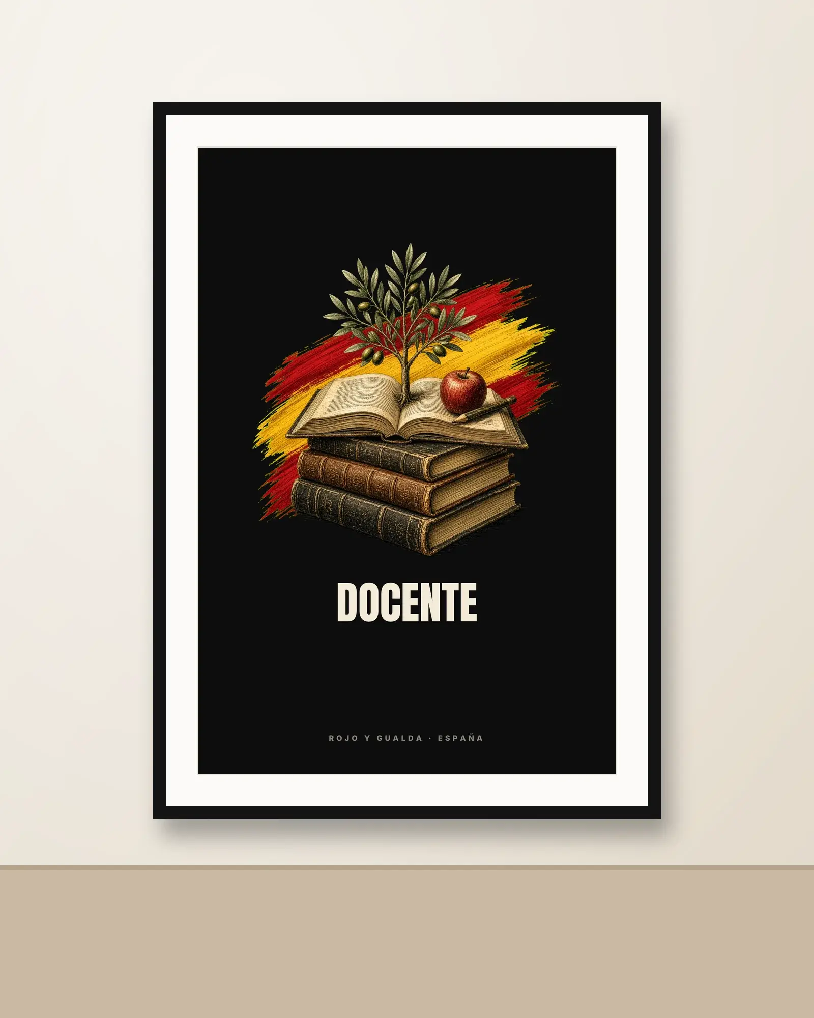 Docente · Arte — Lámina enmarcada