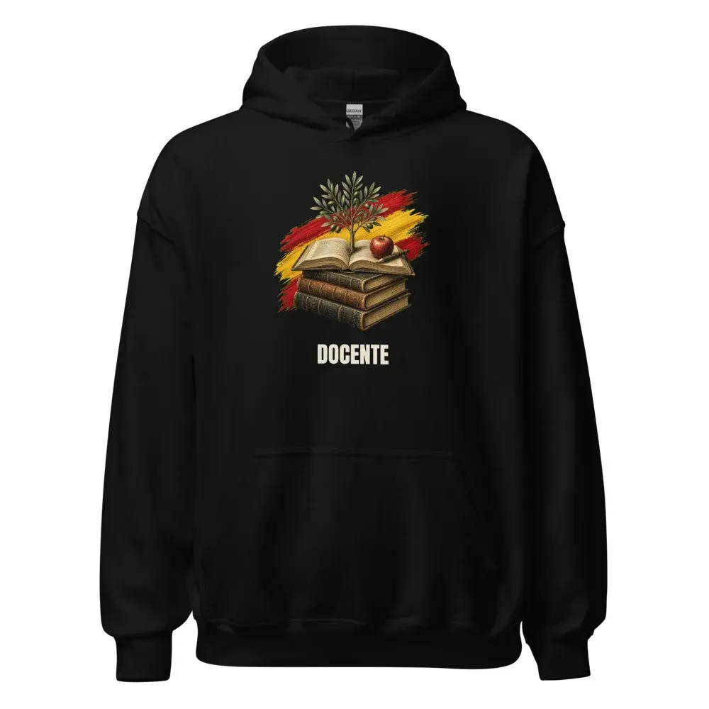 Docente · Arte — Sudadera con capucha — Black