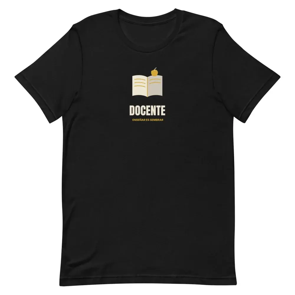 Docente Minimal — Camiseta — Black — Front