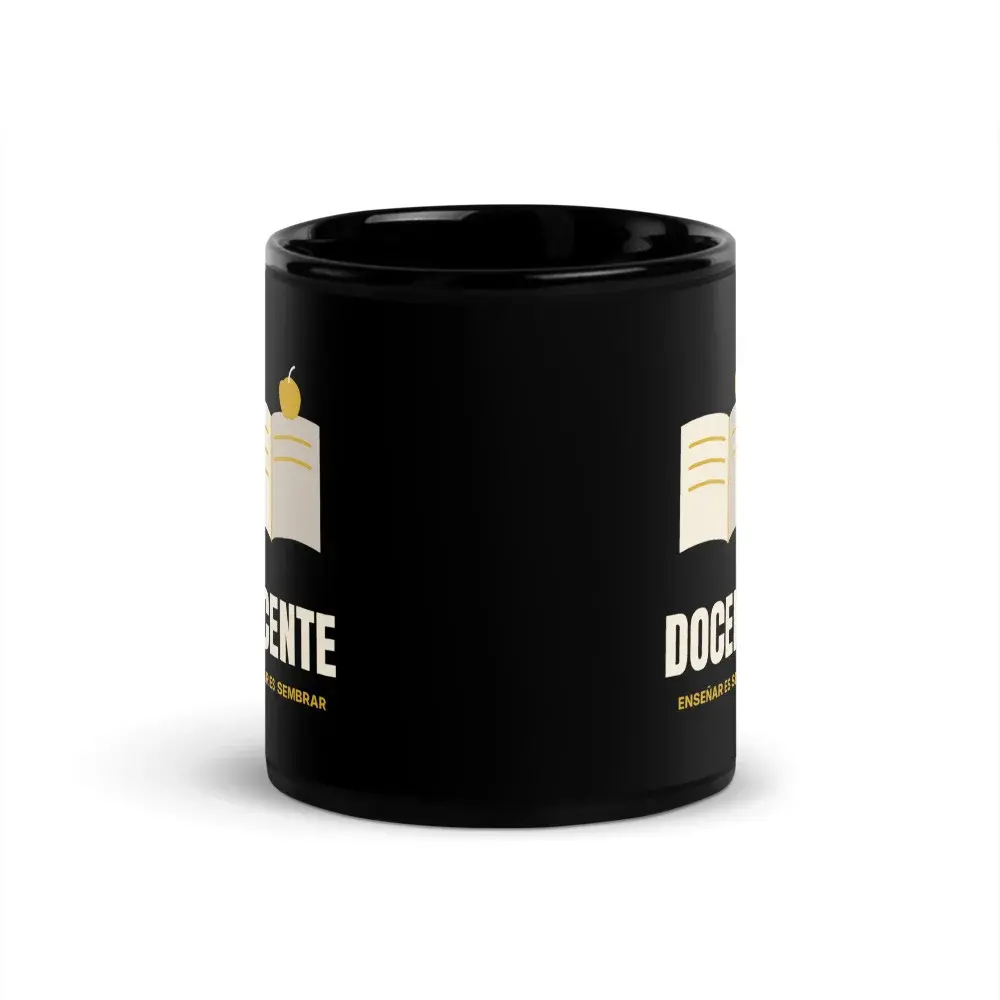 Docente Minimal — Taza — Black — Front