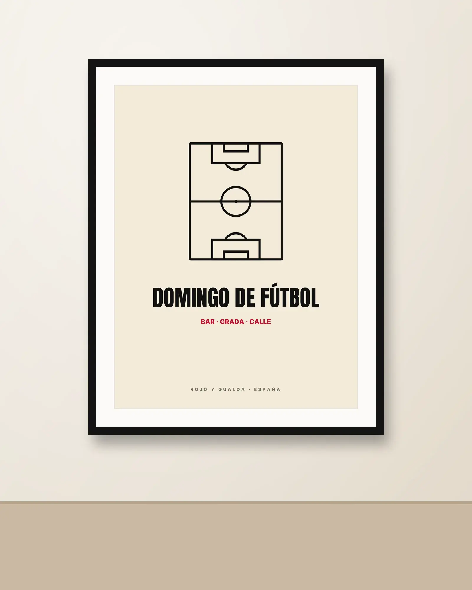 Domingo de Fútbol — Póster — en la pared