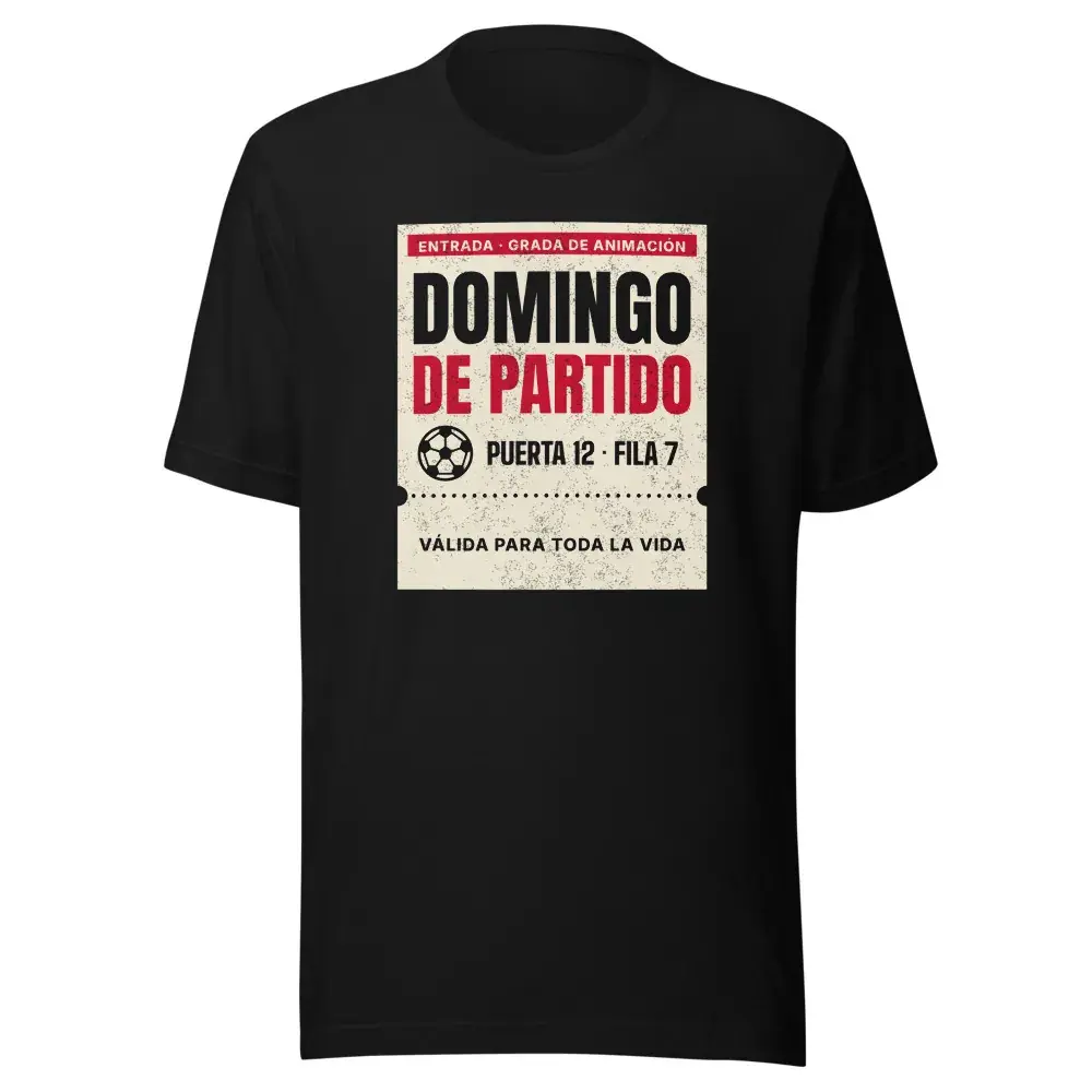 Domingo de Partido — Camiseta — Black