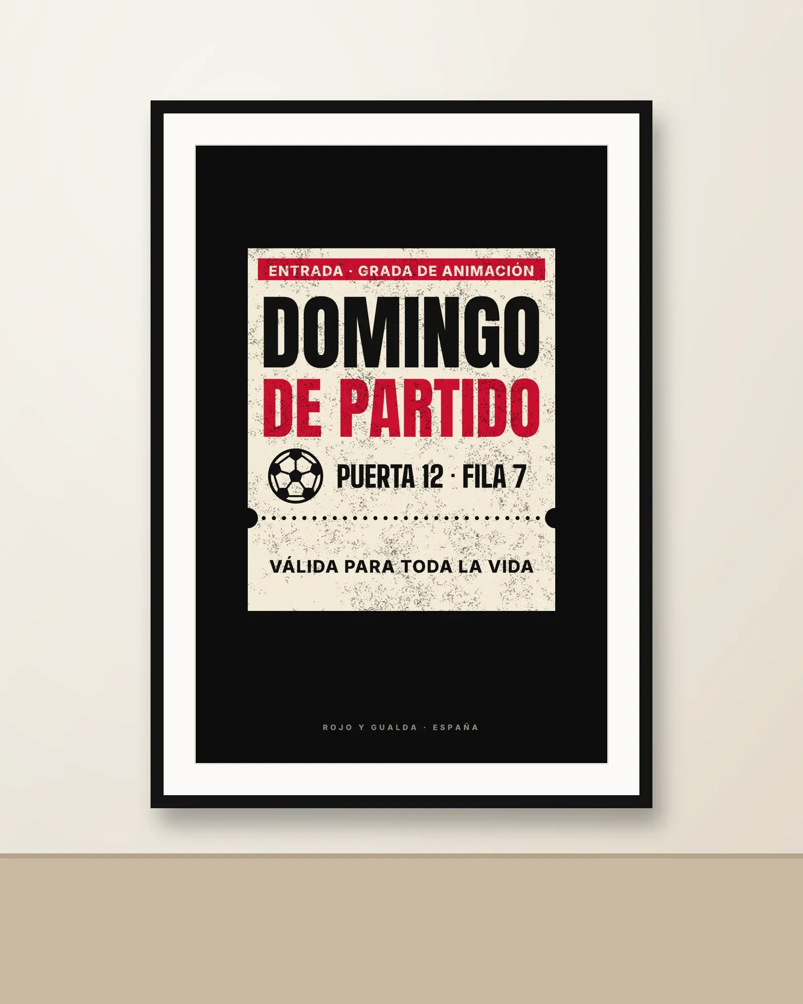 Domingo de Partido — Lámina enmarcada