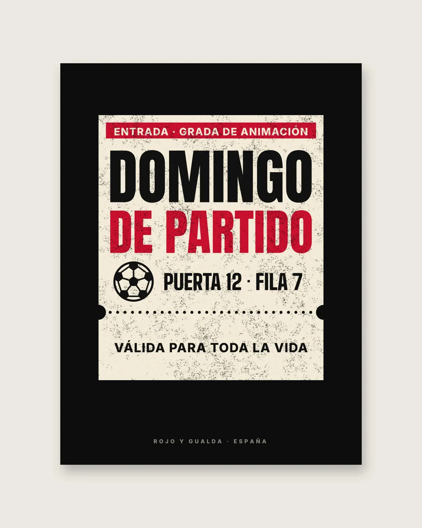 Domingo de Partido — Póster — detalle