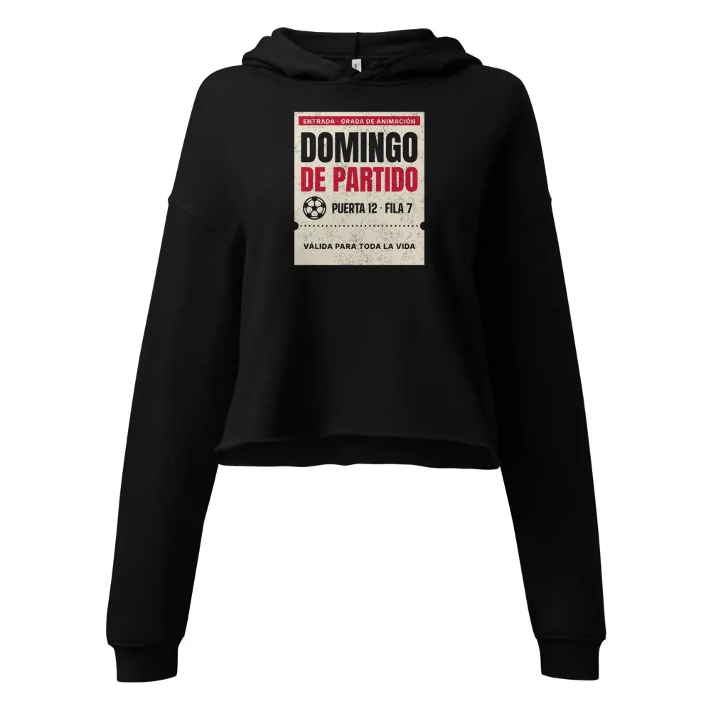 Domingo de Partido — Sudadera corta de mujer