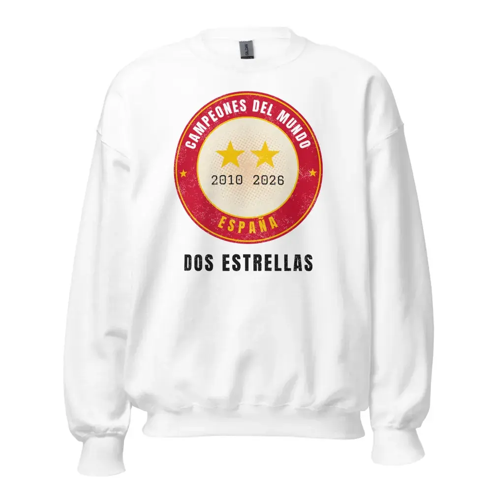 Dos Estrellas · Día — Sudadera — White