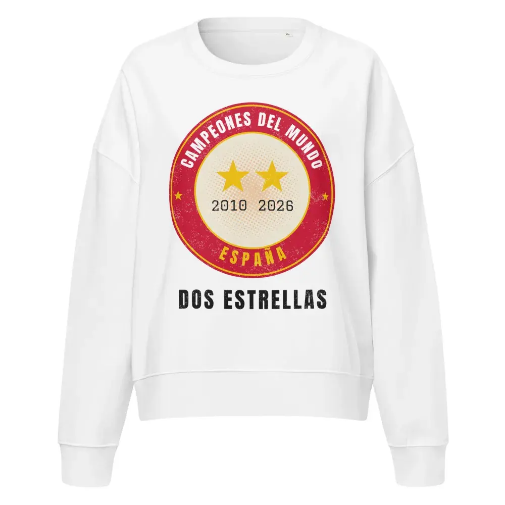 Dos Estrellas · Día — Sudadera de mujer — White