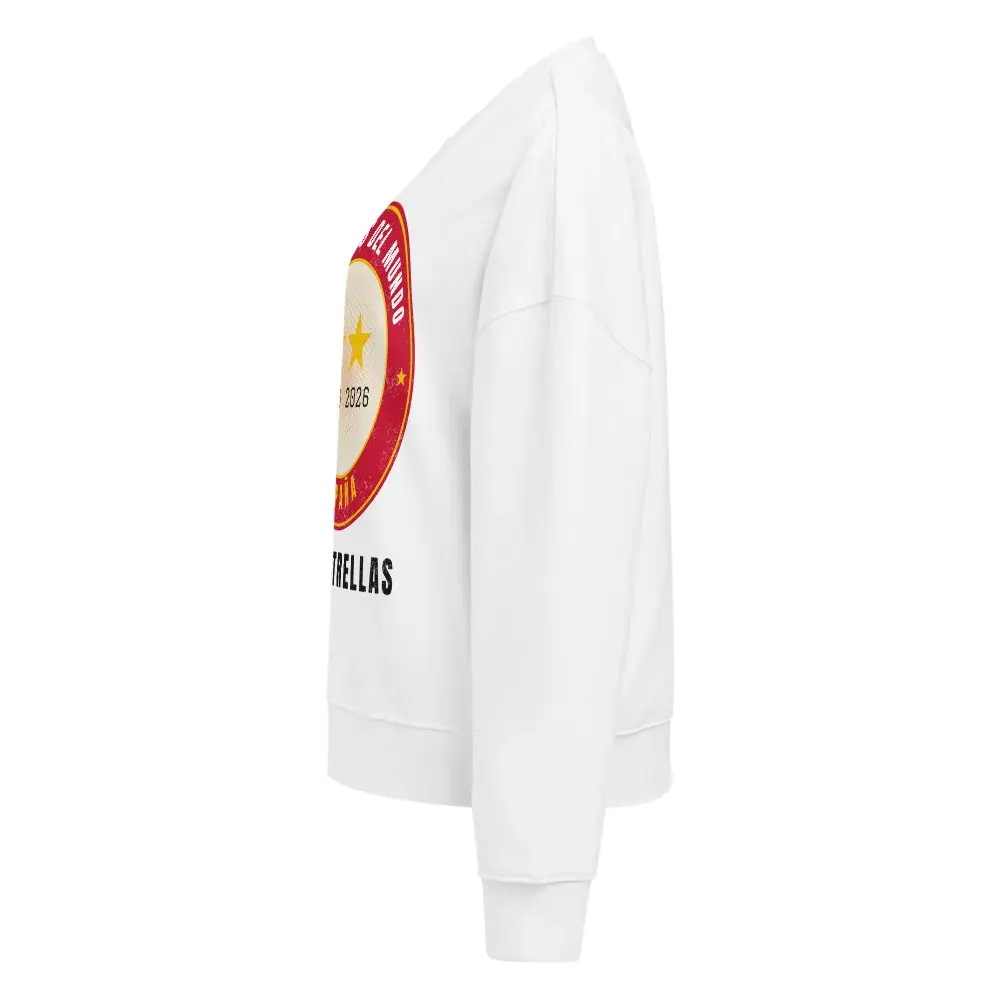 Dos Estrellas · Día — Sudadera de mujer — White — Left