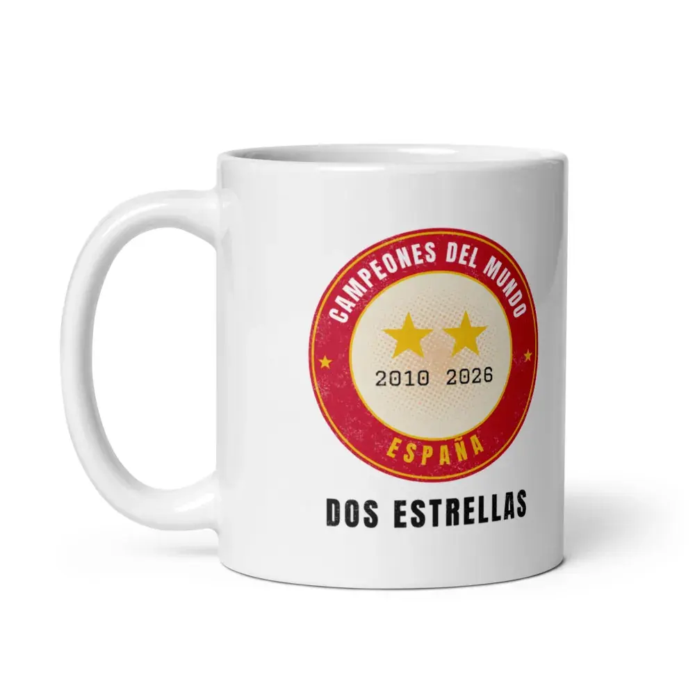 Dos Estrellas · Día — Taza — White — Handle on Left