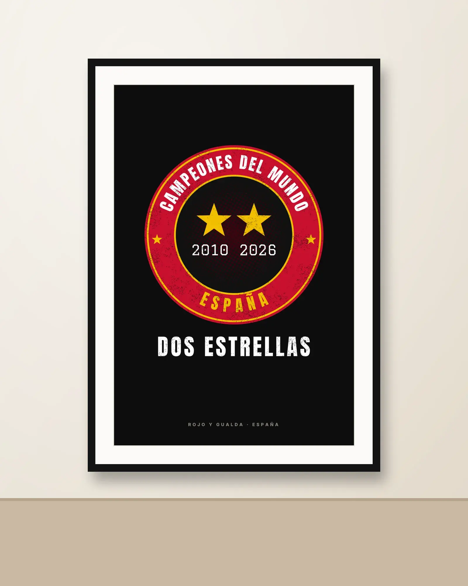 Dos Estrellas · Noche — Lámina enmarcada