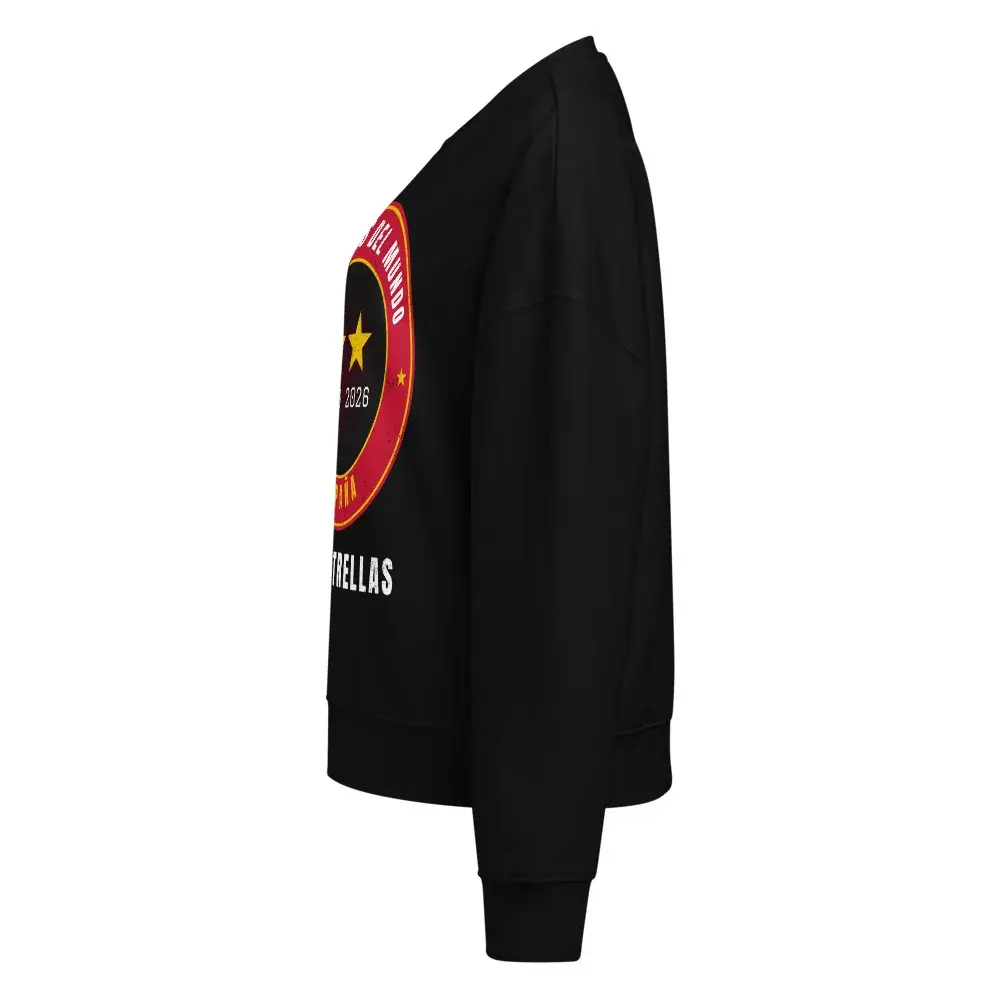 Dos Estrellas · Noche — Sudadera de mujer — Black — Left