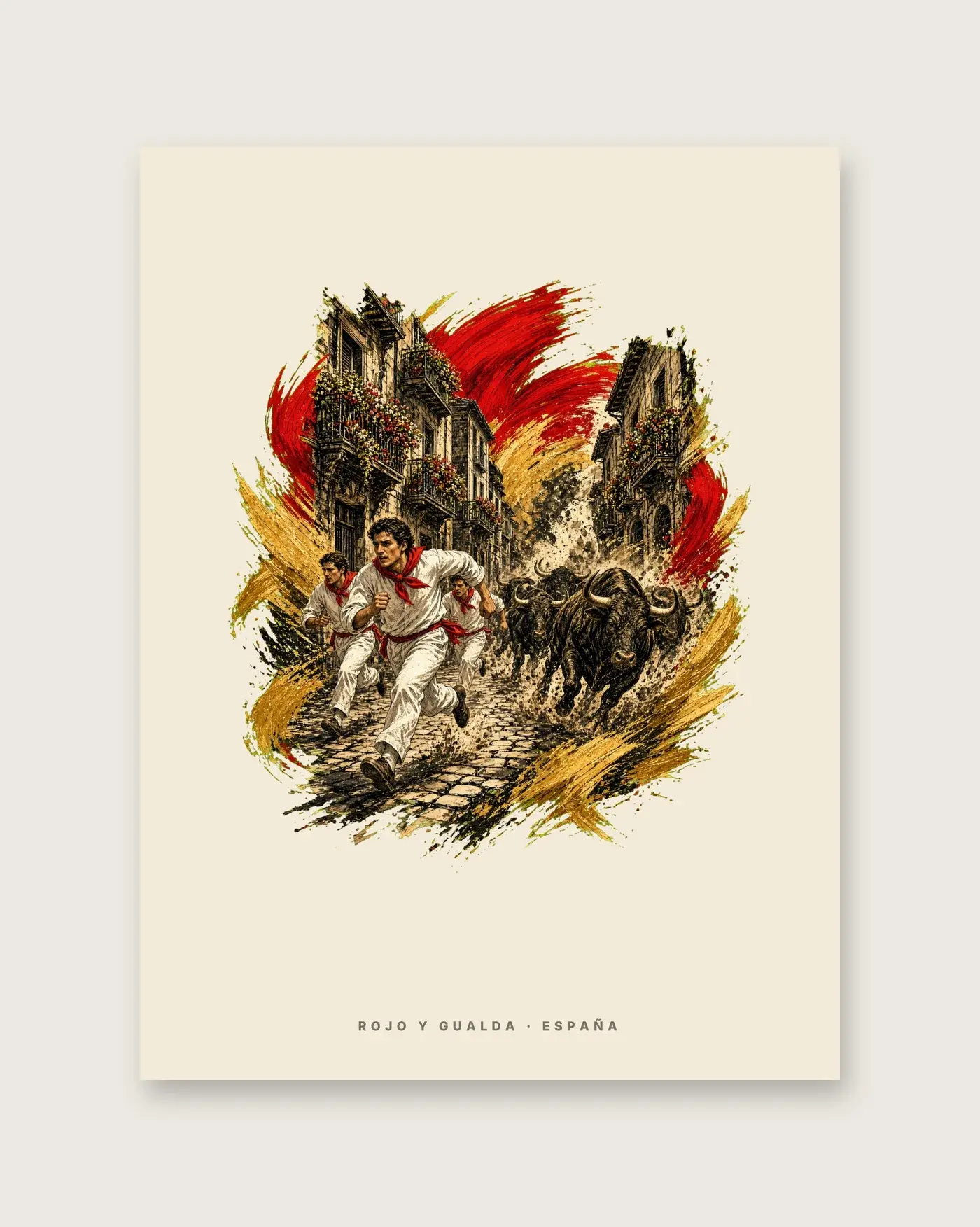 El Encierro · Arte — Póster — detalle