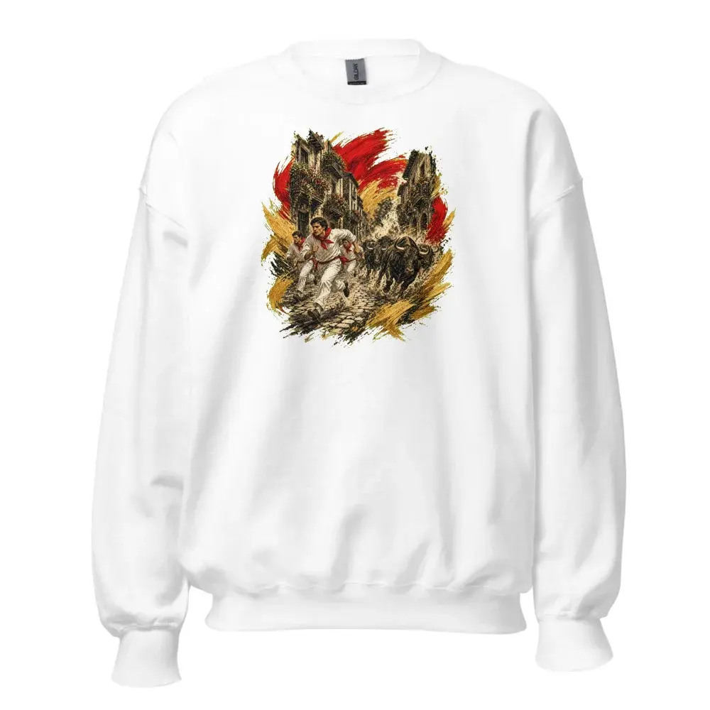 El Encierro · Arte — Sudadera — White