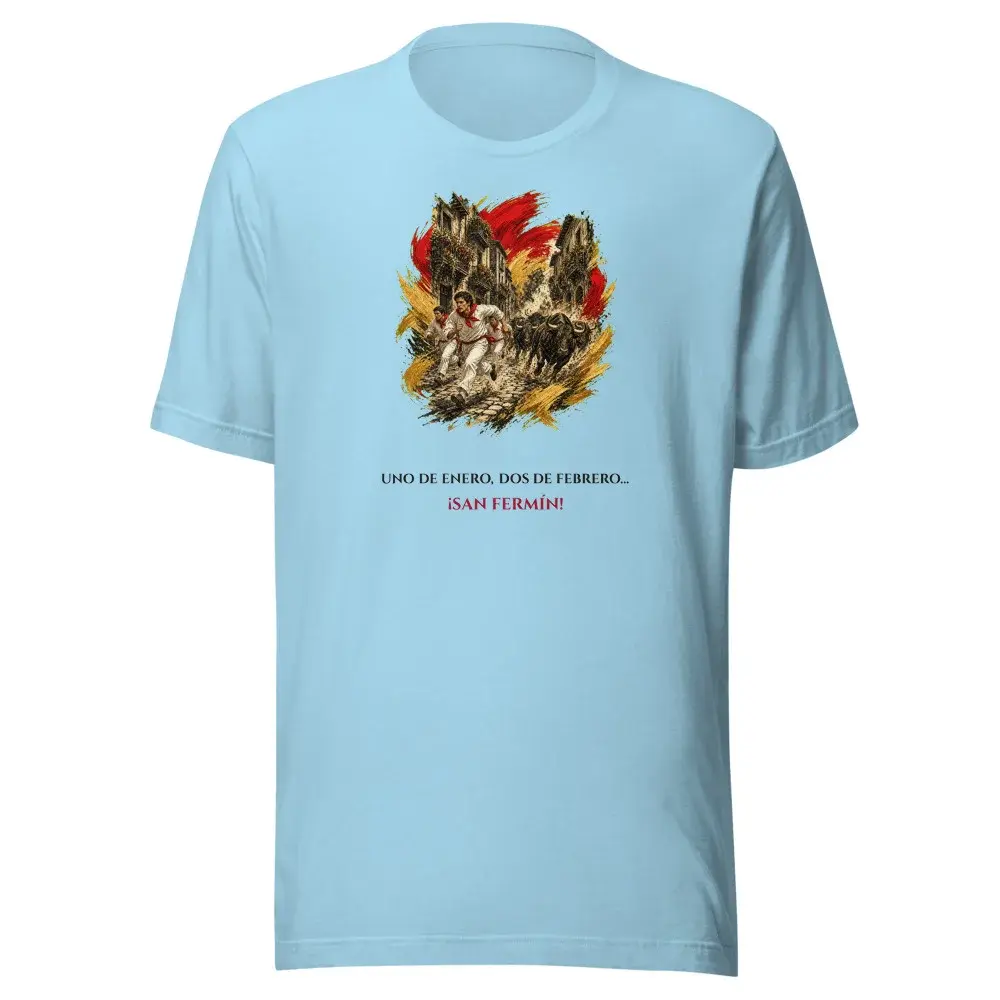 El Encierro · Frase — Camiseta — Ocean Blue