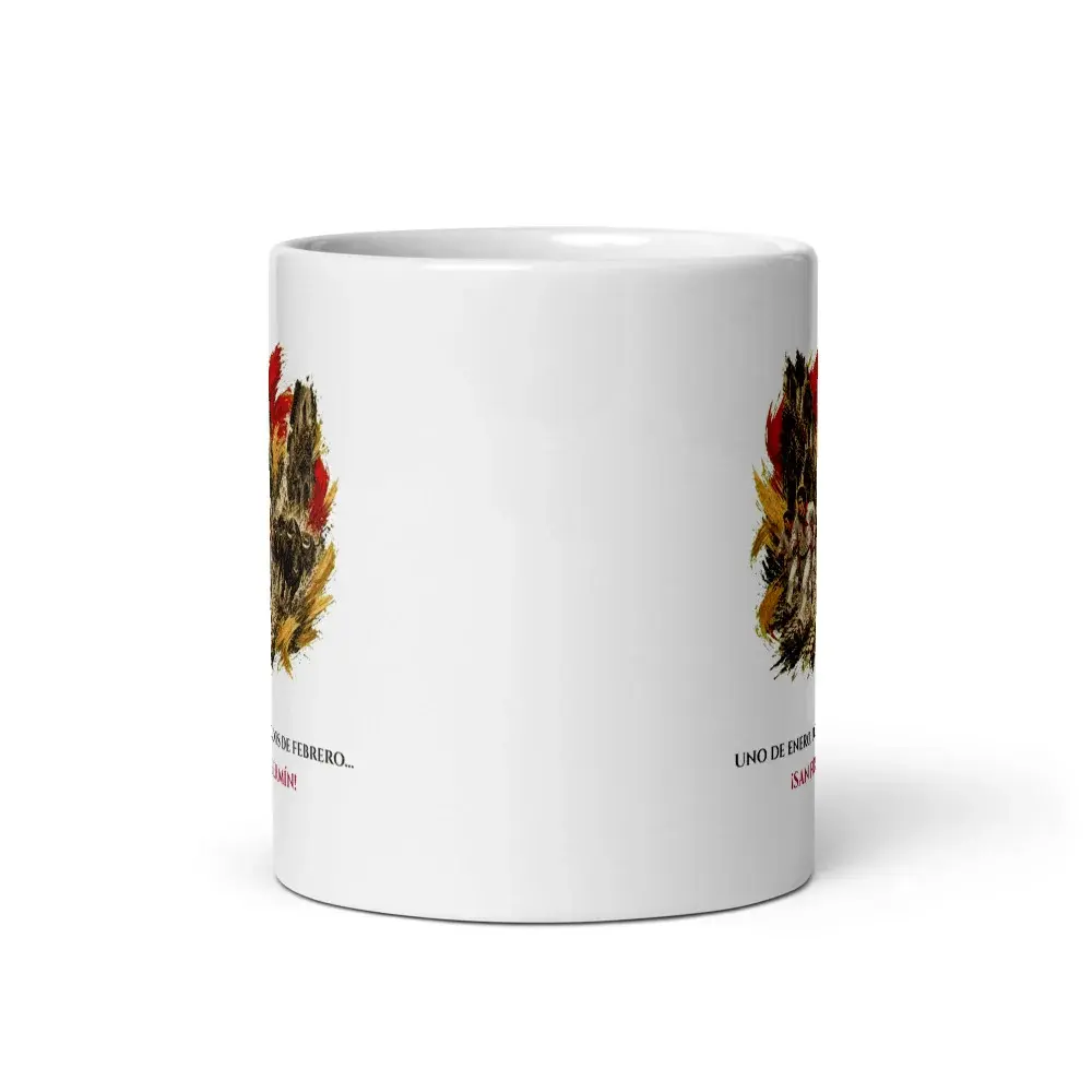 El Encierro · Frase — Taza — White — Front view