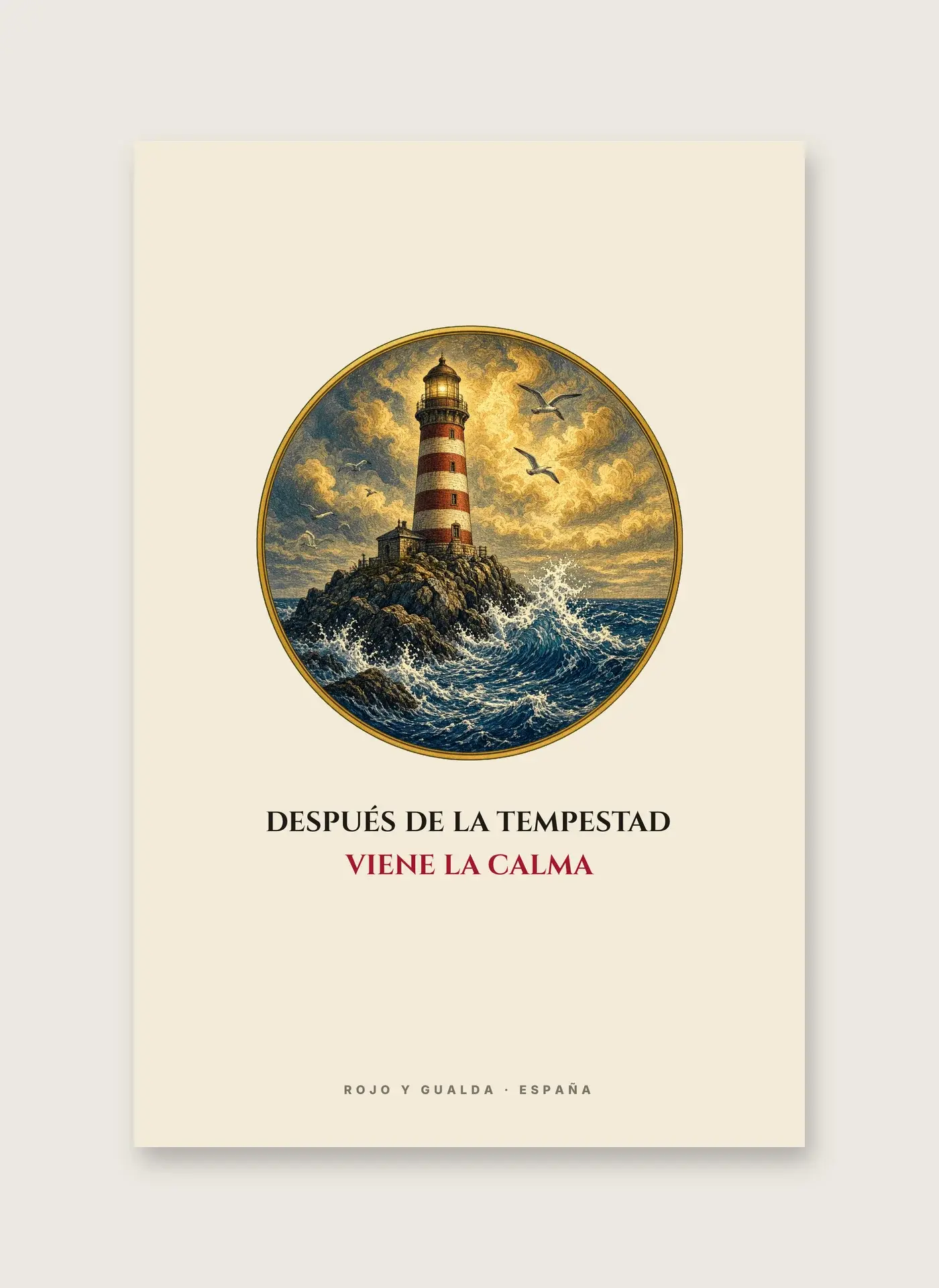 El Faro · Frase — Lámina enmarcada — detalle