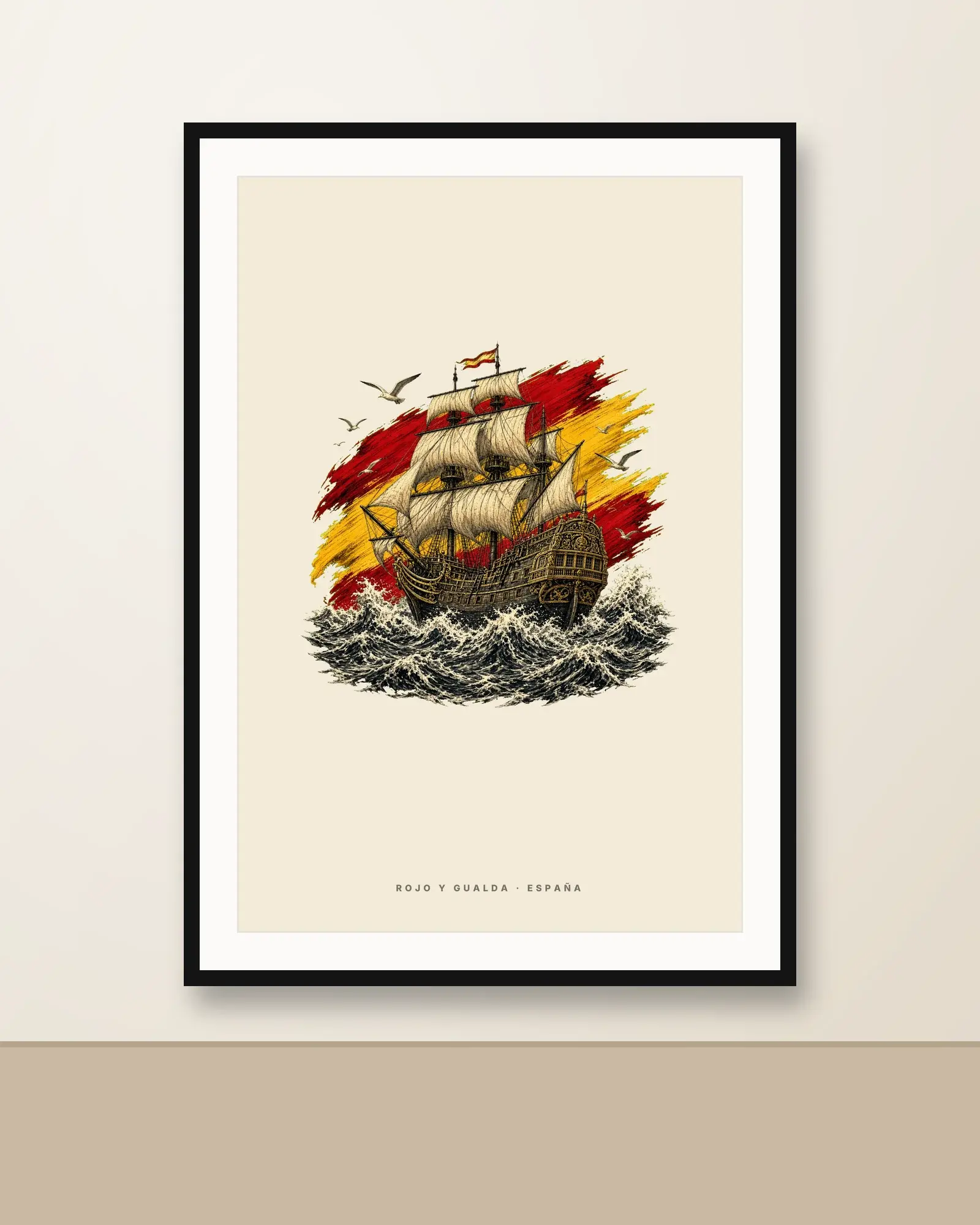 El Galeón · Arte — Lámina enmarcada