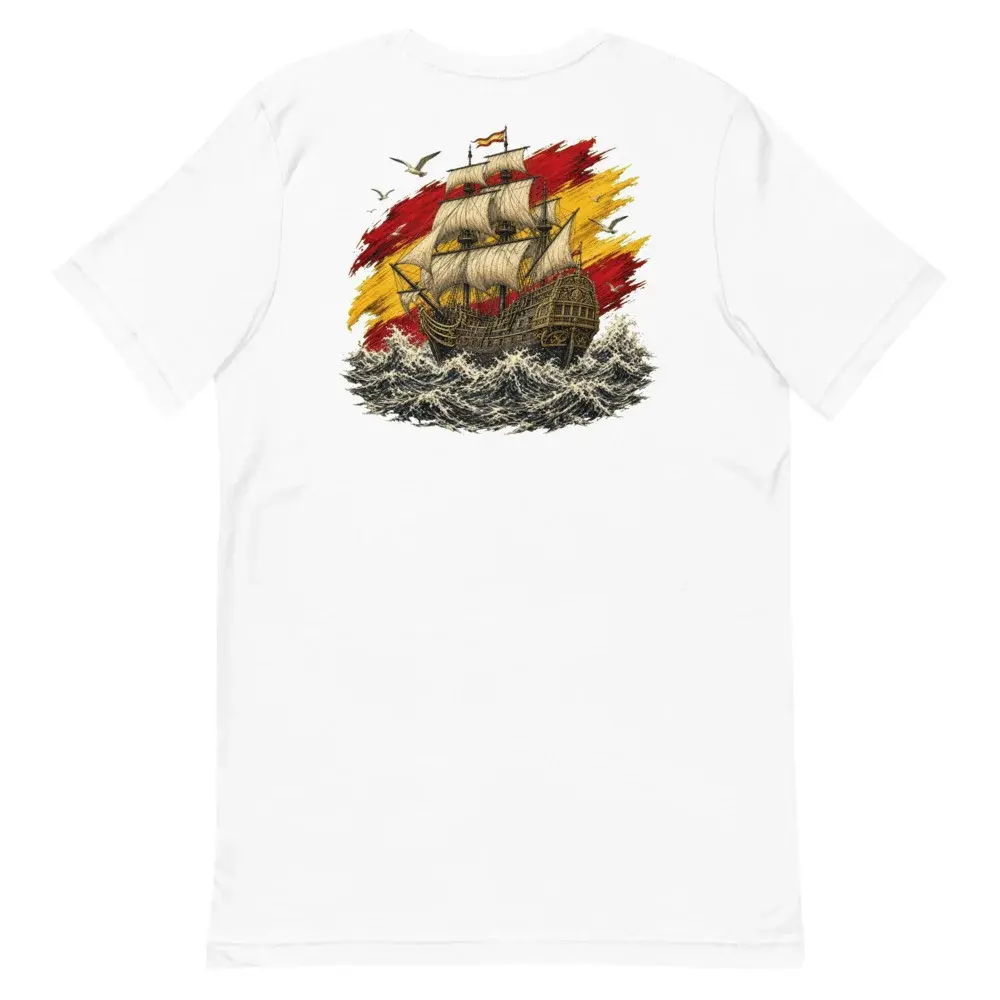 El Galeón · Doble cara — Camiseta — White — Back