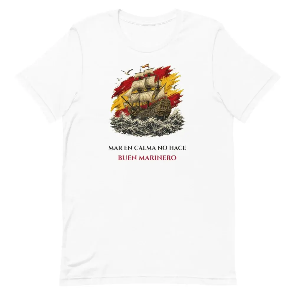 El Galeón · Frase — Camiseta — White — Front