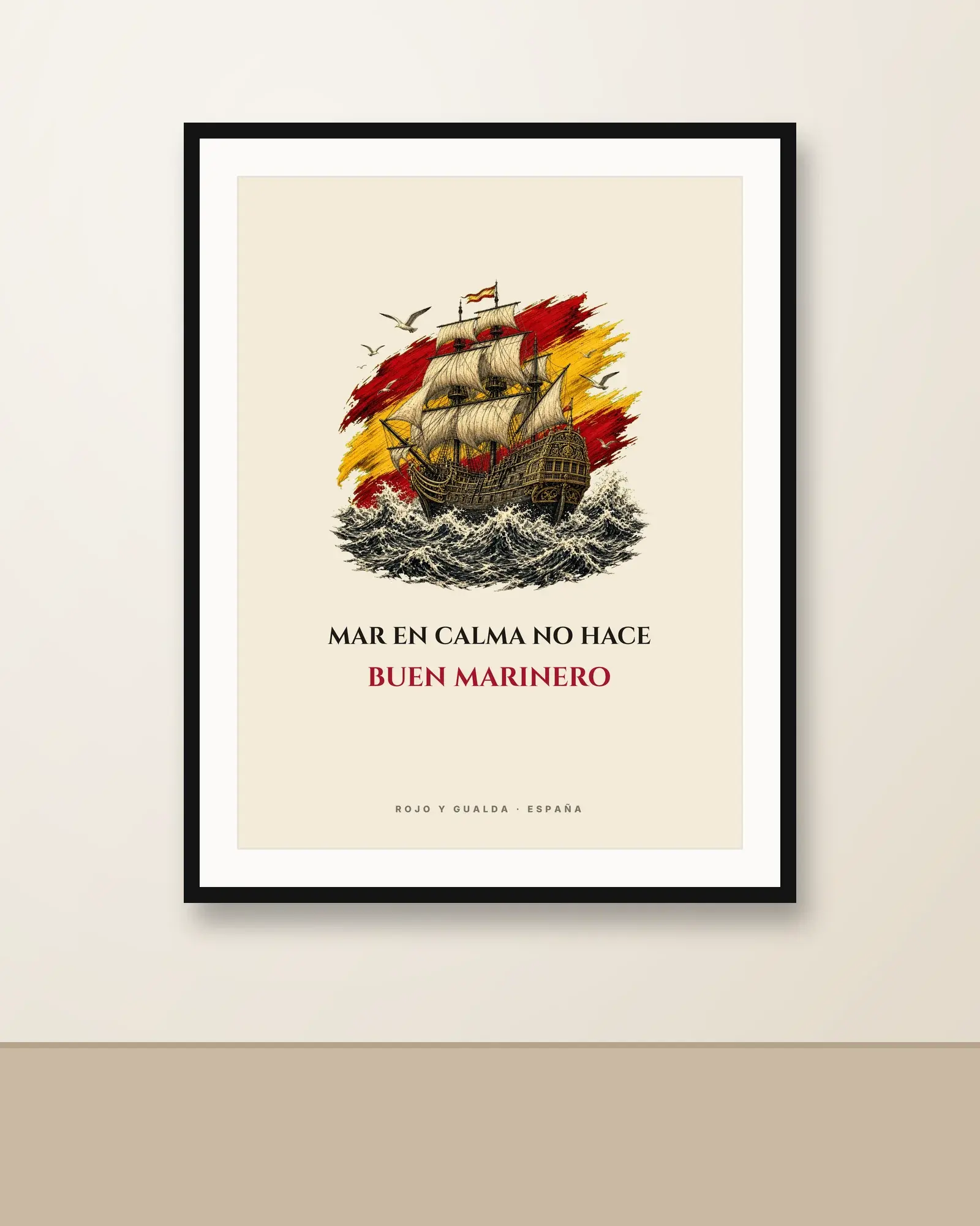 El Galeón · Frase — Póster